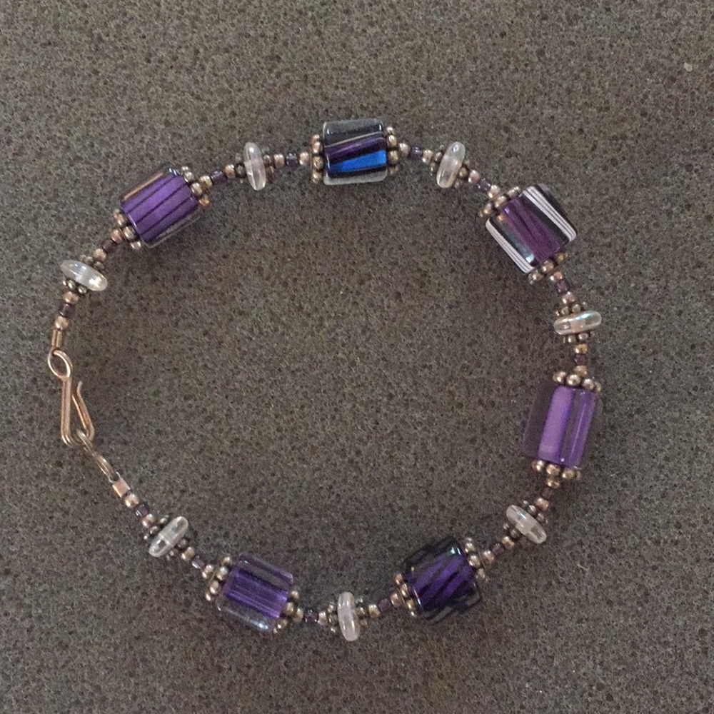 Purple Beaded Bracelet